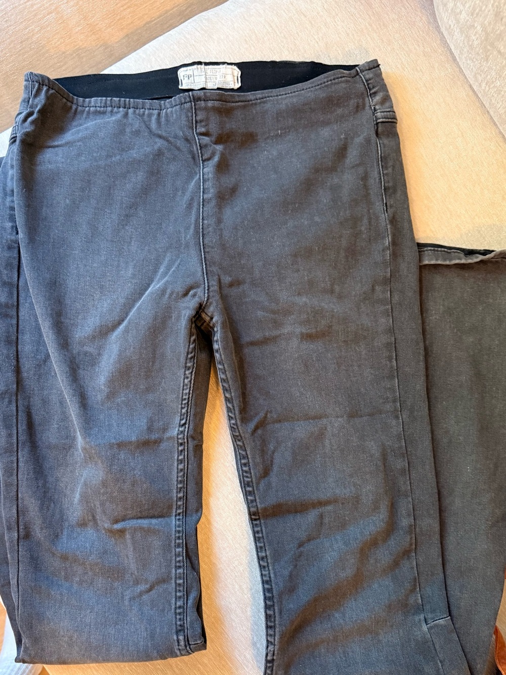 Free People Flare Jeans in Washed Black